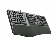Klaviatūra C-Tech C-TECH Klaviatūra KB-113E USB, ERGO, juoda, CZ/SK