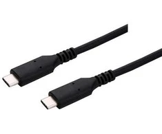 C-TECH kabelis USB 4.0, Type-C (CM/CM), PD 100W, 40Gbps, 0.5m, juodas