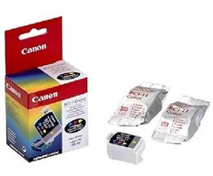 „Canon Tinte BCI-11C“ rašalo talpyklos, spalvotos, 3 vnt.
