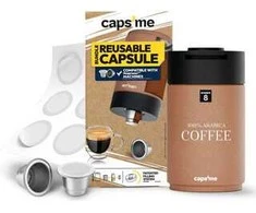 Caps Me CAPSME Minimalist Pack daugkartinio naudojimo kapsulės (be kavos), Nespresso