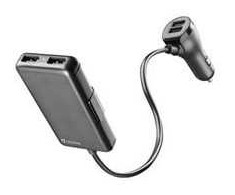 Cellular Line Įkroviklis Įkroviklis samochodowa Cellularline s 4 x USB, 7.2 A, juoda