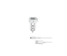 Ja Micro As Cellular Line AUTOMOBILINIO ĮKROVIMO RINKINYS SAMSUNG 15W TYPE-C Baltas
