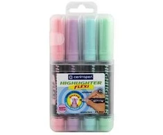 Centropen, highlighter rinkinys 8542, spalvotas, 4vnt., 1-5mm, su itin lanksčiu antgaliu, kaina už 1 vnt.