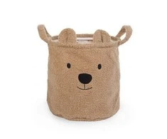 CHILDHOME DAIKTŲ IR ŽAISLŲ LAIKYMO KREPŠYS 30X30X30 CM, TEDDY BEIGE