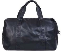CHILDHOME DIDELIS MAMOS REIKMENŲ KREPŠYS MOMMY BAG, SIGNATURE - VEGAN LEATHER - Juodas
