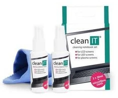 Clean It Nuvalykite IT ekrano valymo tirpalą šluoste, 2x30ml