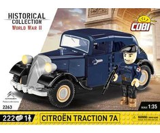 Statybiniai blokai - COBI - Citroën Traction 7A - 222 dalys - Karo soldato figūra - 1:35