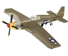 Statybinis žaidimas - COBI - Mustang P-51B - 158 elementai - Ruda - Surinkti patiems