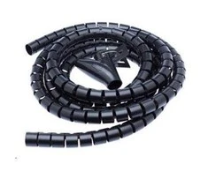 CONNECT IT kabelių valdymo vamzdelis WINDER, 1,5 m x 30 mm juodas (kabelio tvarkyklė)