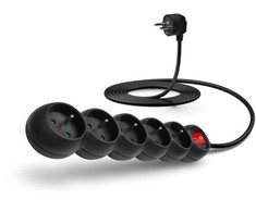 Connect It Prijunkite IT ilgintuvą 230 V, 5 lizdai, 3m, su jungikliu (juodas)