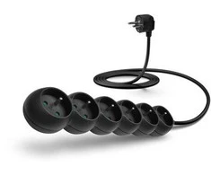Connect It Prijunkite IT ilgintuvą 230 V, 6 lizdai, 2m, be jungiklio (juodas)