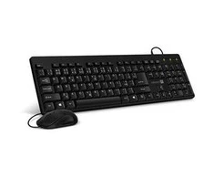 Connect IT Combo su laidu juodas klaviatūra pelė, CZ SK išdėstymas