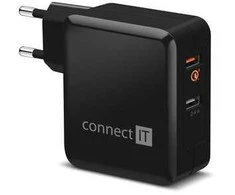 Įkroviklis Connect IT 2x USB-A 2.4 A (CWC-3010-BK)