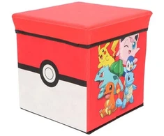 Cozy Noxxiez Bez Marki Pojemnik na Žaislai Krepšys Noxxiez Pokémon Pufa Siedzisko Kostka 30 cm