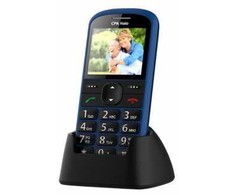 CPA Halo 21 Senior mėlynas telefonas su įkrovimo stovu