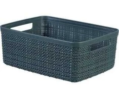 Daiktadėžė CURVER JUTE, 5 l, pilka, 27×20×11 cm