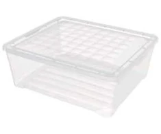 Daiktadėžė CURVER, 10 l, skaidri, 34,2×29,7×12,5 cm