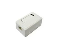 DATACOM EuroLan UTP lizdas gipskartoniui, 2x RJ45, baltas, Cat.5e gnybtų blokas