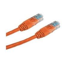 DATACOM Patch kabelis UTP CAT5E 0.5m oranžový