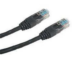 DATACOM Patch kabelis UTP CAT5E 2m juodas