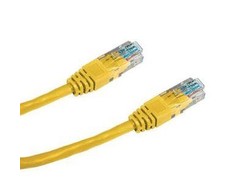 DATACOM jungiamasis laidas UTP CAT5E 1m geltonas