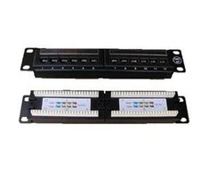 DATACOM PATCH PANEL 10" 12p. UTP cat.5e 1U