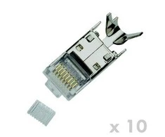 DATACOM CONNECTOR 8p8c RJ-45 STP Cat7(6A) laidas 10Ks