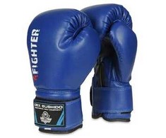 BUSHIDO 6oz Vaikiškos bokso pirštinės - 4Fighter Mėlynos