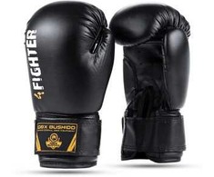 BUSHIDO 6oz bokso pirštinės vaikams – 4Fighter juodos