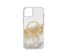 Case-Mate Karat MagSafe – aukso spalvos dėklas skirtas iPhone 14 Plus (marmuras)