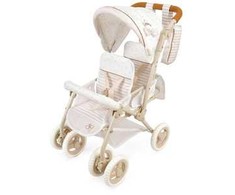 DeCuevas Toys DeCuevas 90378 Skládací kočárek pro dvojčata panenky s taškou Verona 2024 - 72 cm