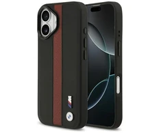 BMW M Perskirtasated Stripe Logo MagSafe dėklas skirtas Apple iPhone 17 raudonos spalvos