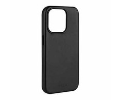 Dėklas FIXED MagLeather Kožený zadní kryt s podporou MagSafe pro Apple iPhone 15 Pro Max juoda