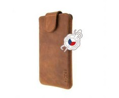Fixed Skórzane etui FIXED Posh dydis 3XL ruda