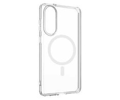 Dėklas Fixed FIKSUOTAS MagPure galinis dangtelis su MagSafe palaikymu, skirtas Samsung Galaxy S25 Edge 5G, skaidrus