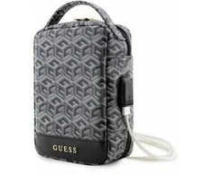 Guess krepšys GCube Stripes (GUHBHGCFSEK) juodos spalvos