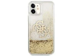 Apple iPhone 11 Guess dėklas 4G Big Liquid Glitter (GUHCN61LG4GGO) aukso spalvos