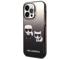 Dėklas Karl Lagerfeld KLHCP14LTGKCK iPhone 14 Pro 6.1 "hardcase juodas / juodas Gradient Ikonik Karl &amp; Choupette