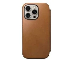 Nomad Modernus odinis dėklas, angliškas, gelsvai rudas-C spalvos – iPhone 16 Pro
