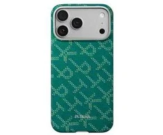 Pitaka Itin plonas dėklas, Monogram-auksinė/žalia - iPhone 17 Pro