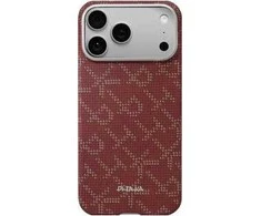 Pitaka Itin plonas dėklas, Monograma - auksinė/raudona - iPhone 17 Pro