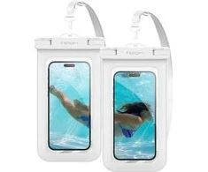 Spigen „Aqua Shield“ vandeniui atsparus dėklas A601, 2 vnt. pakuotė, baltas