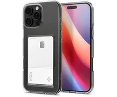 Dėklas Spigen „Crystal Slot“, krištolo skaidrumo – „iPhone 16 Pro“
