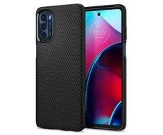 Dėklas Spigen Liquid Air, juodas - Motorola Moto G Stylus 2022