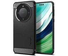 Dėklas Spigen Rugged Armor, juodas - Huawei Mate 60 Pro