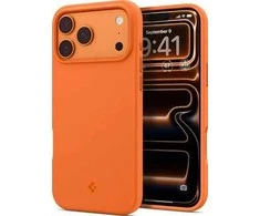 Dėklas Spigen SILICONE FIT MAG MagSafe Apple iPhone 17 PRO COSMIC Oranžinis