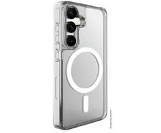 SWISSTEN skaidrus želė MagStick metalinis dėklas, skirtas Samsung Galaxy S26 5G, skaidrus