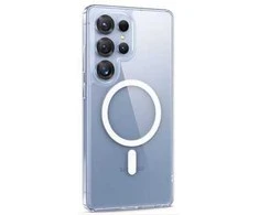 Dėklas SWISSTEN Pouzdro Clear Jelly MagStick Metallic pro Samsung Galaxy S26 ULTRA 5G transparentní