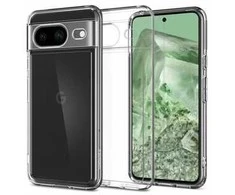 Spigen Ultra Hybrid dėklas skirtas Google Pixel 8, spalva - Crystal Clear