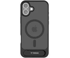 Dėklas Torras Pstand Series Case for iPhone 16 Pro (juodas)